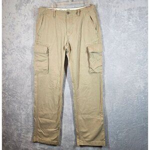 Eddie Bauer Mens 34x34 Classic Fit Khaki Cargo Pants casual gorpcore work Cotton
